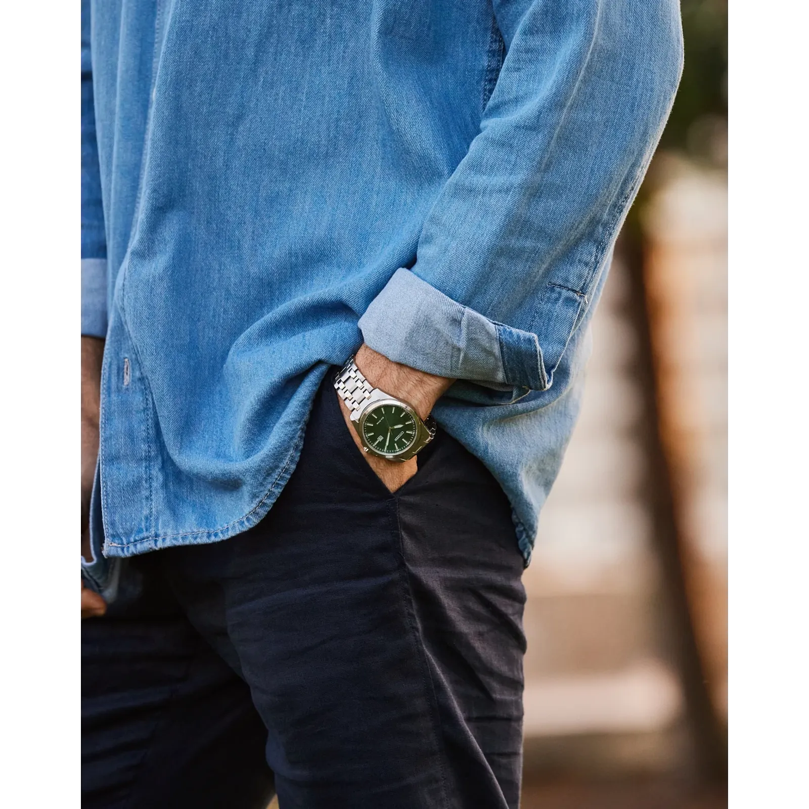 BM7530-50X Reloj Citizen Peyten Eco-drive unisex pulsera de acero inoxidable - Image 3