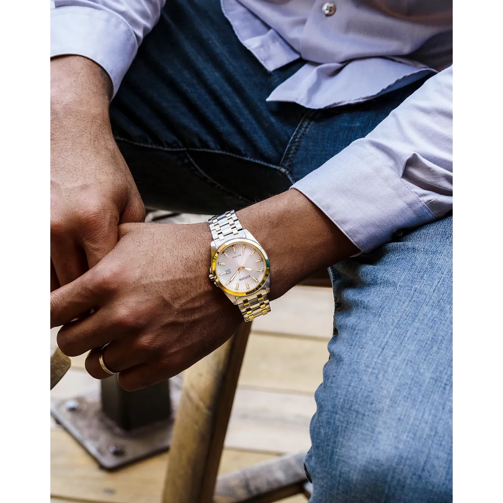 BM7534-59A Reloj Citizen Peyten Eco-drive de hombre pulsera de metal - Image 3