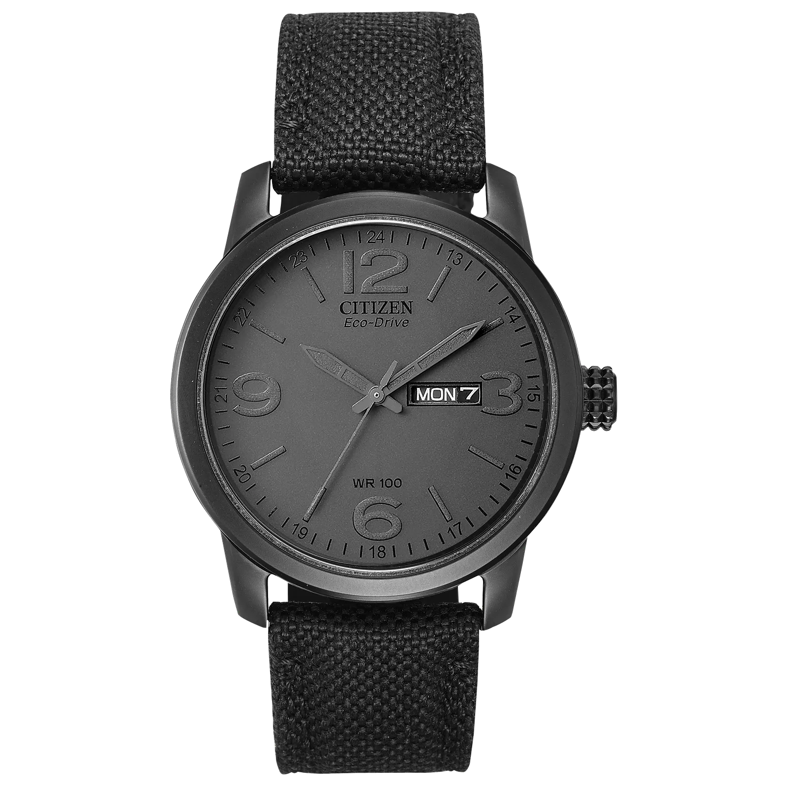 BM8475-00F Citizen Garrison de hombre pulsera de tela Eco-drive