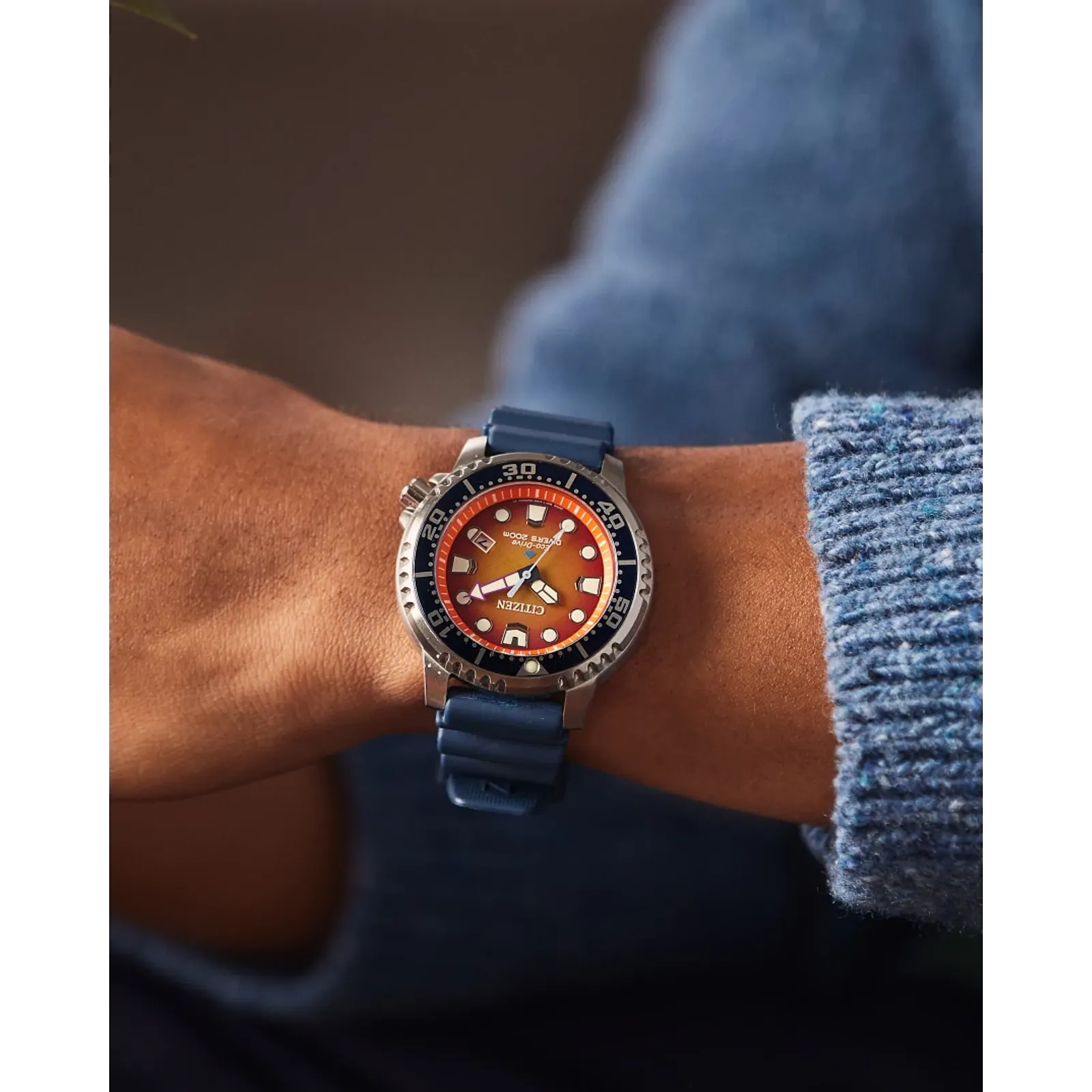 BN0169-03X Reloj Citizen Promaster Dive Eco-drive Unisex banda de silicona 44 mm - Image 6