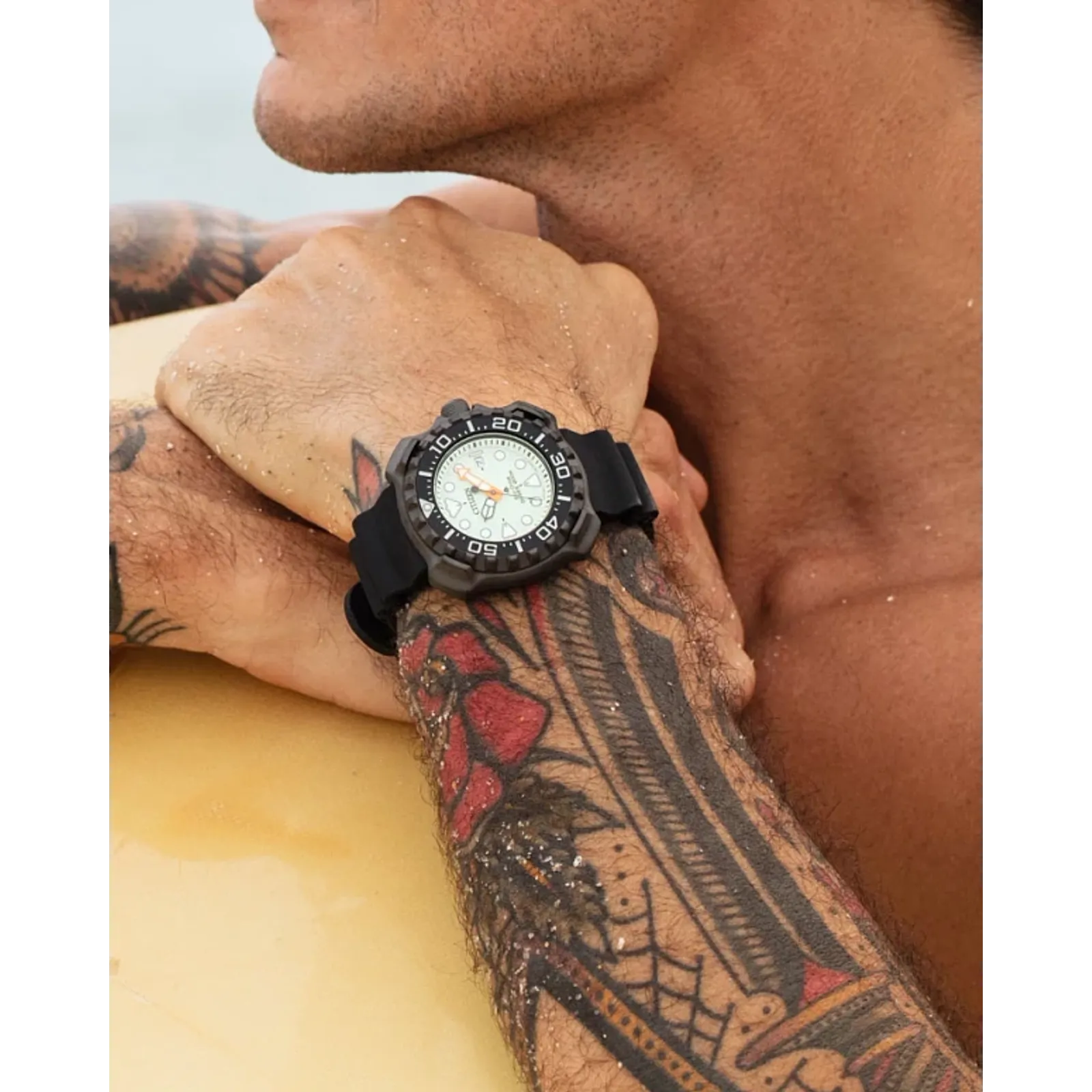 BN0227-25X Citizen Promaster Dive de caballero pulsera de resina Eco-drive - Image 3