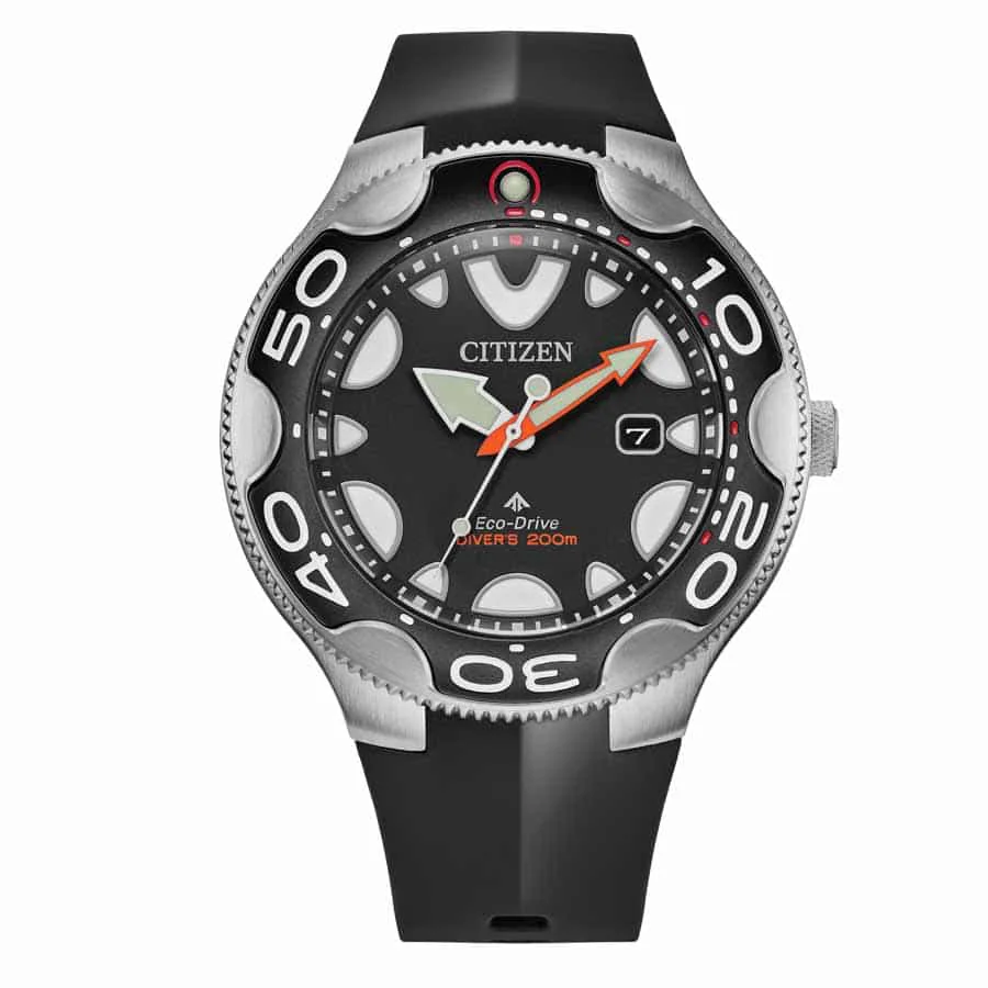 BN0230-04E Citizen Eco-Drive Orca reloj para hombre pulsera de caucho