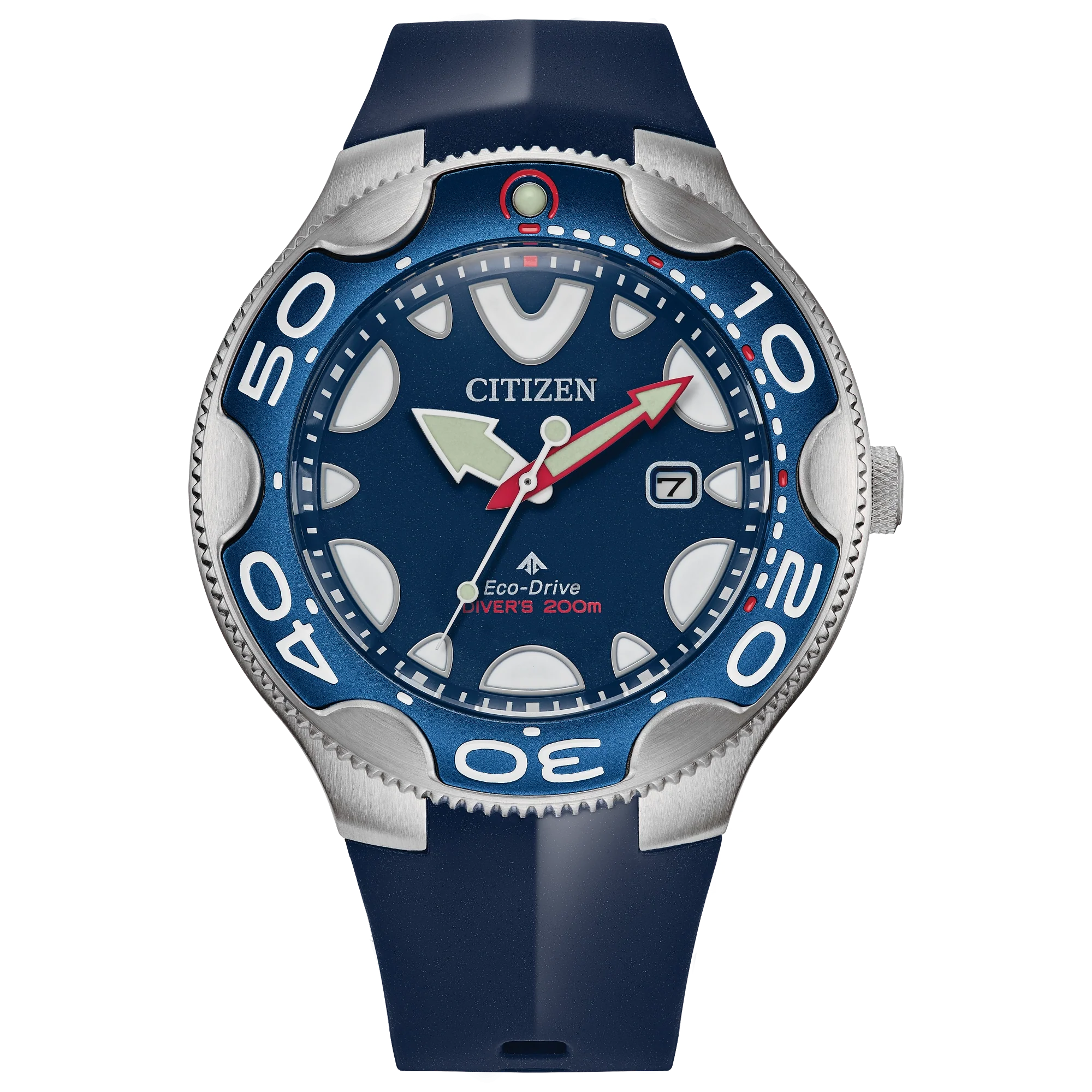 BN0231-01L Citizen Eco-Drive Orca reloj para hombre pulsera de caucho