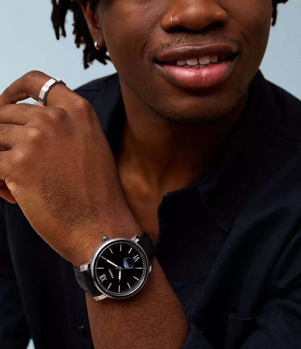 BQ2906 Reloj Rhett de hombre pulsera de cuero - Image 2