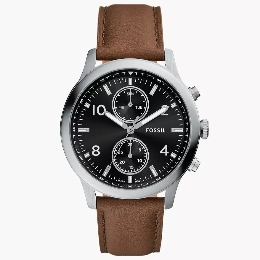 BQM7091 Reloj Bennett de hombre banda de piel 45 mm