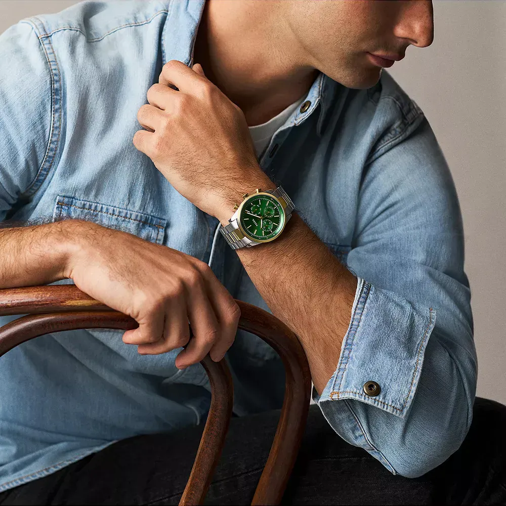 BQM7125 Reloj Fossil Sullivan de hombre correa de metal - Image 8