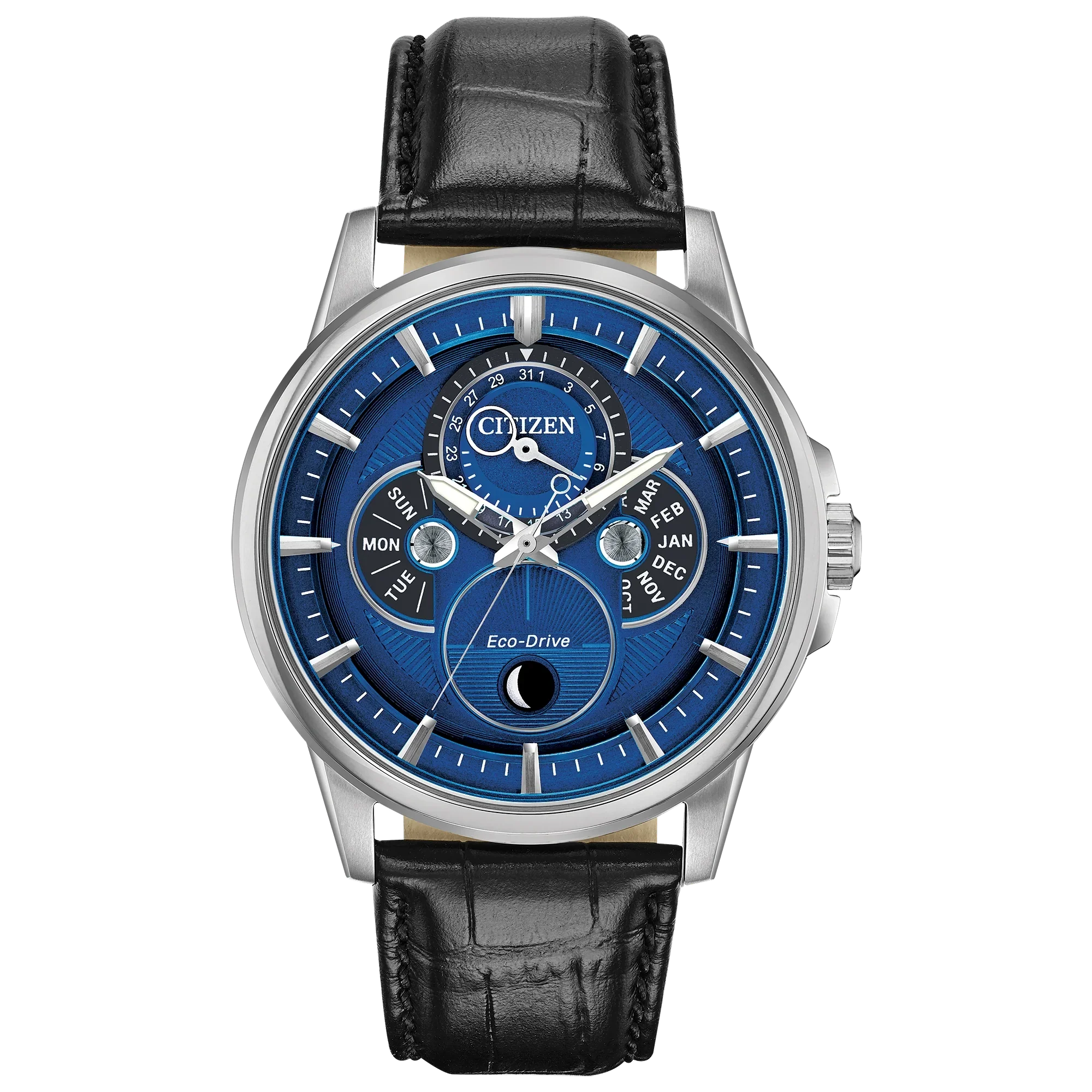 BU0050-02L Reloj Citizen Moonphase Eco-Drive de hombre banda de piel