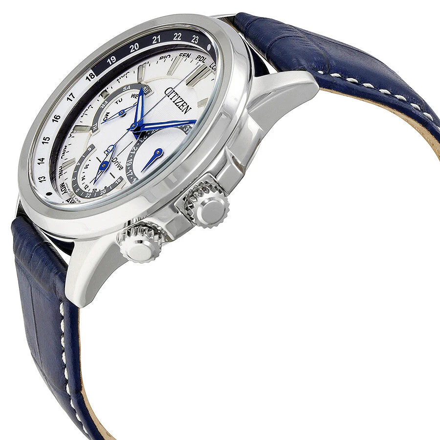 bu2020-02a Reloj Citizen Calendrier Eco-drive de hombre pulsera de cuero 44 mm - Image 3