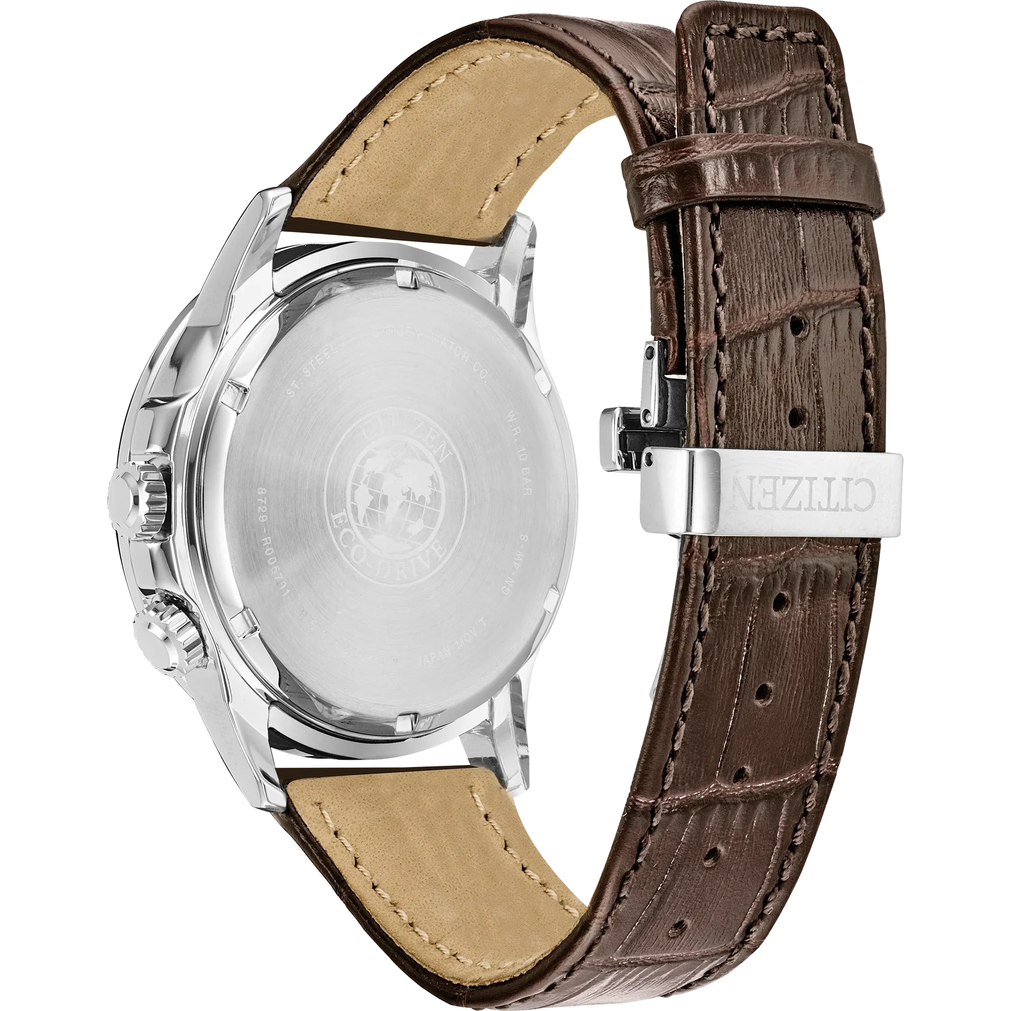 bu2020-29x Reloj Citizen Calendrier de hombre pulsera de piel 44 mm Eco-drive - Image 2