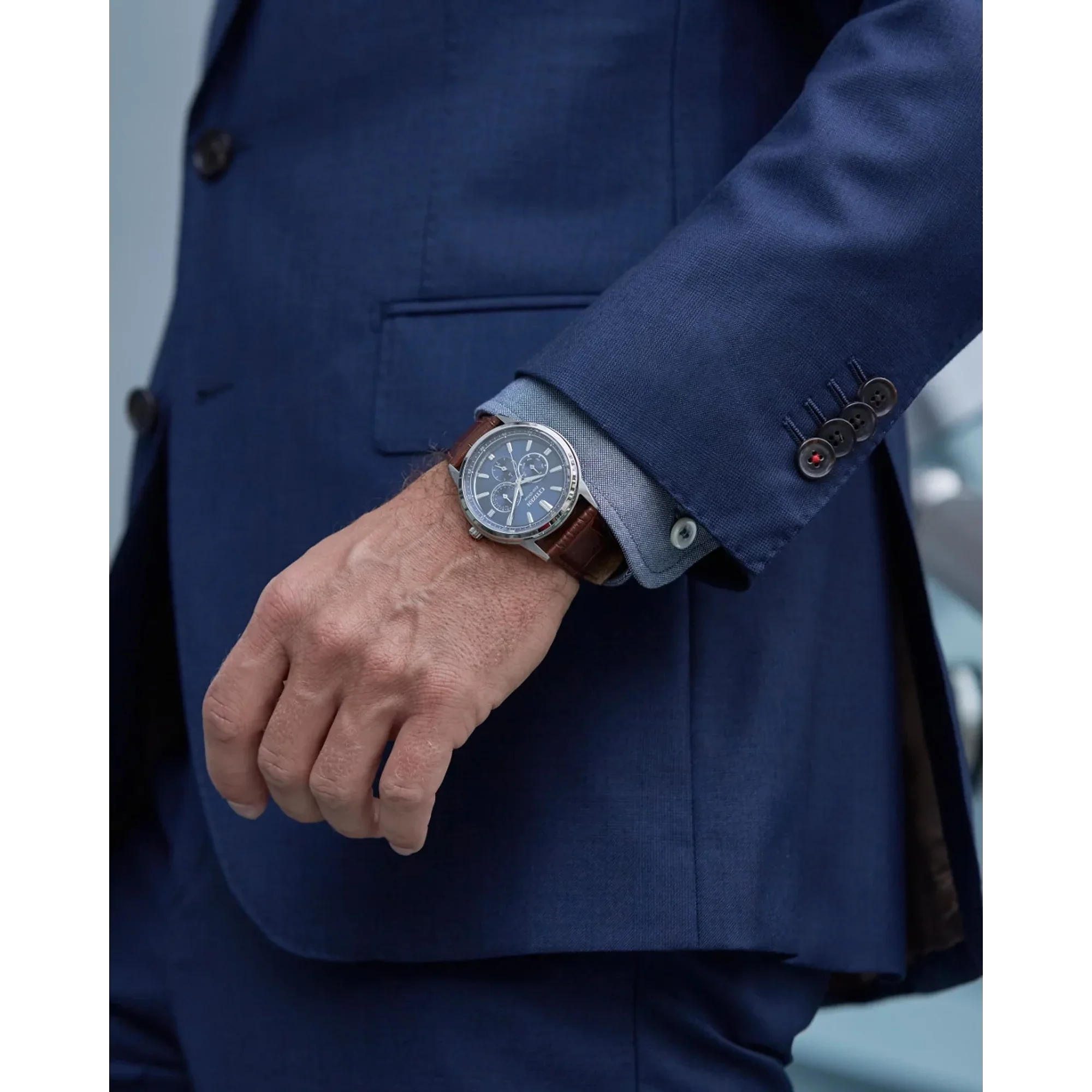 BU2070-12L Reloj Citizen Corso de hombre banda de piel 44 mm - Image 3