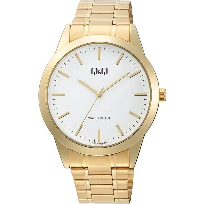 C00A-009PY Reloj QQ Análogo para Caballero Pulsera de Metal