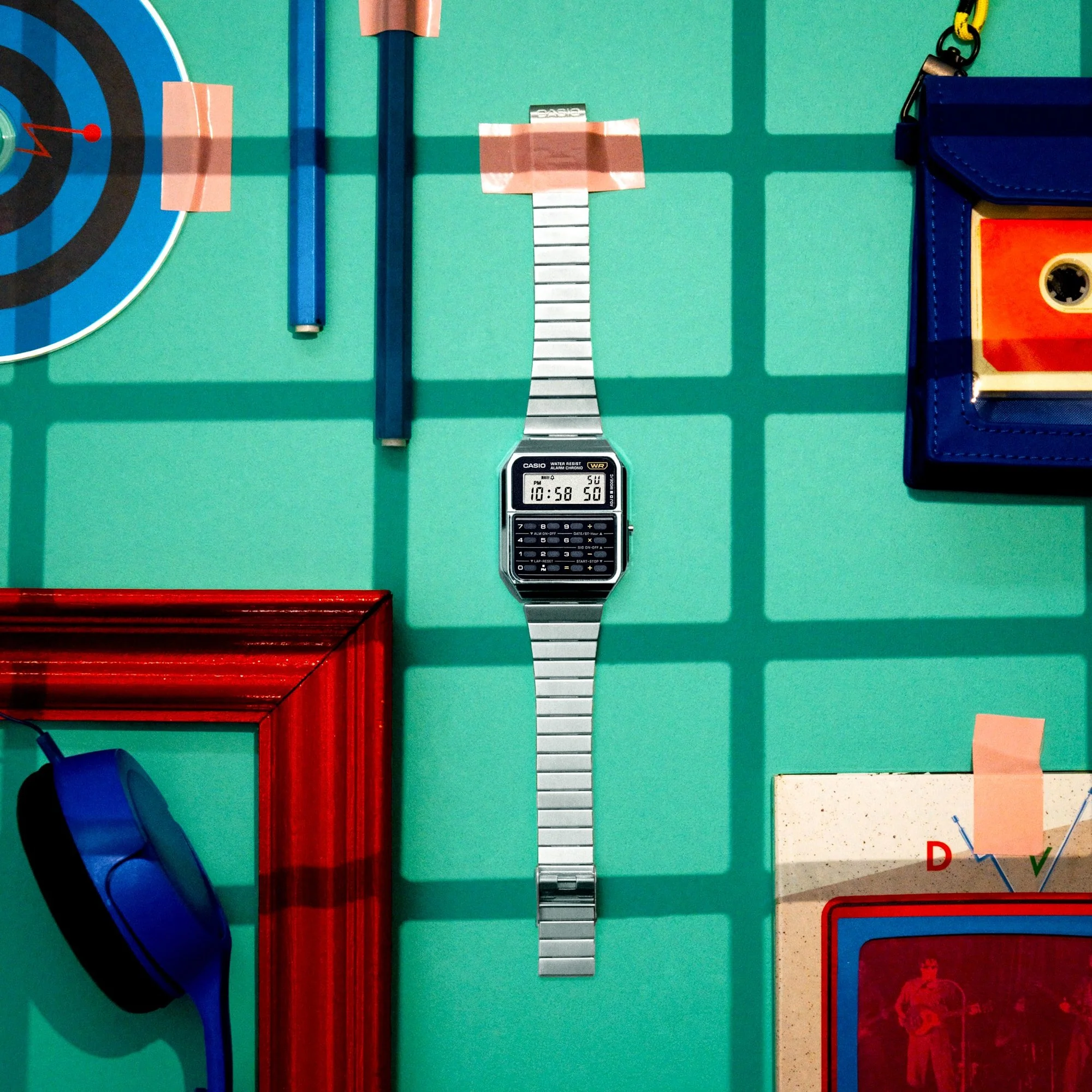 CA-500WE-1A Reloj Casio Unisex Calculadora Alarma Cronógrafo - Image 6