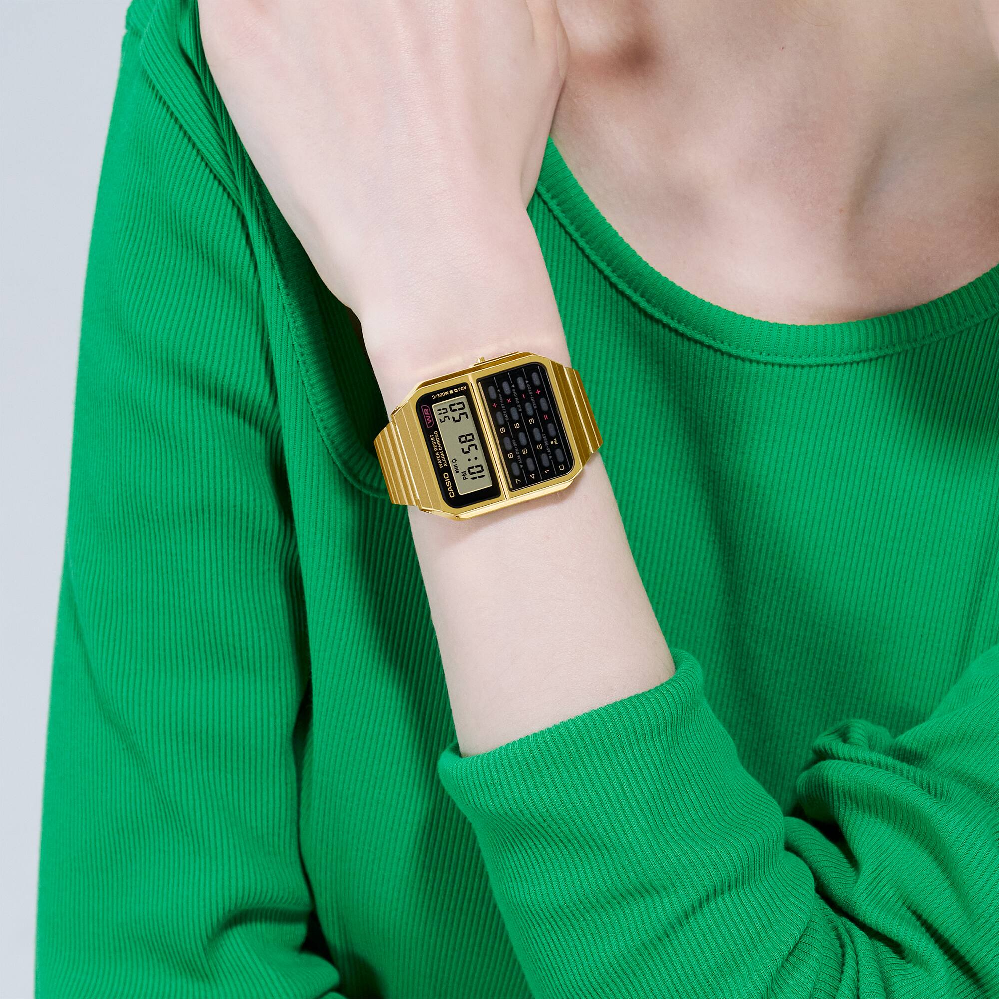 CA-500WEG-1A Reloj Casio Unisex Calculadora Alarma Cronógrafo - Image 2