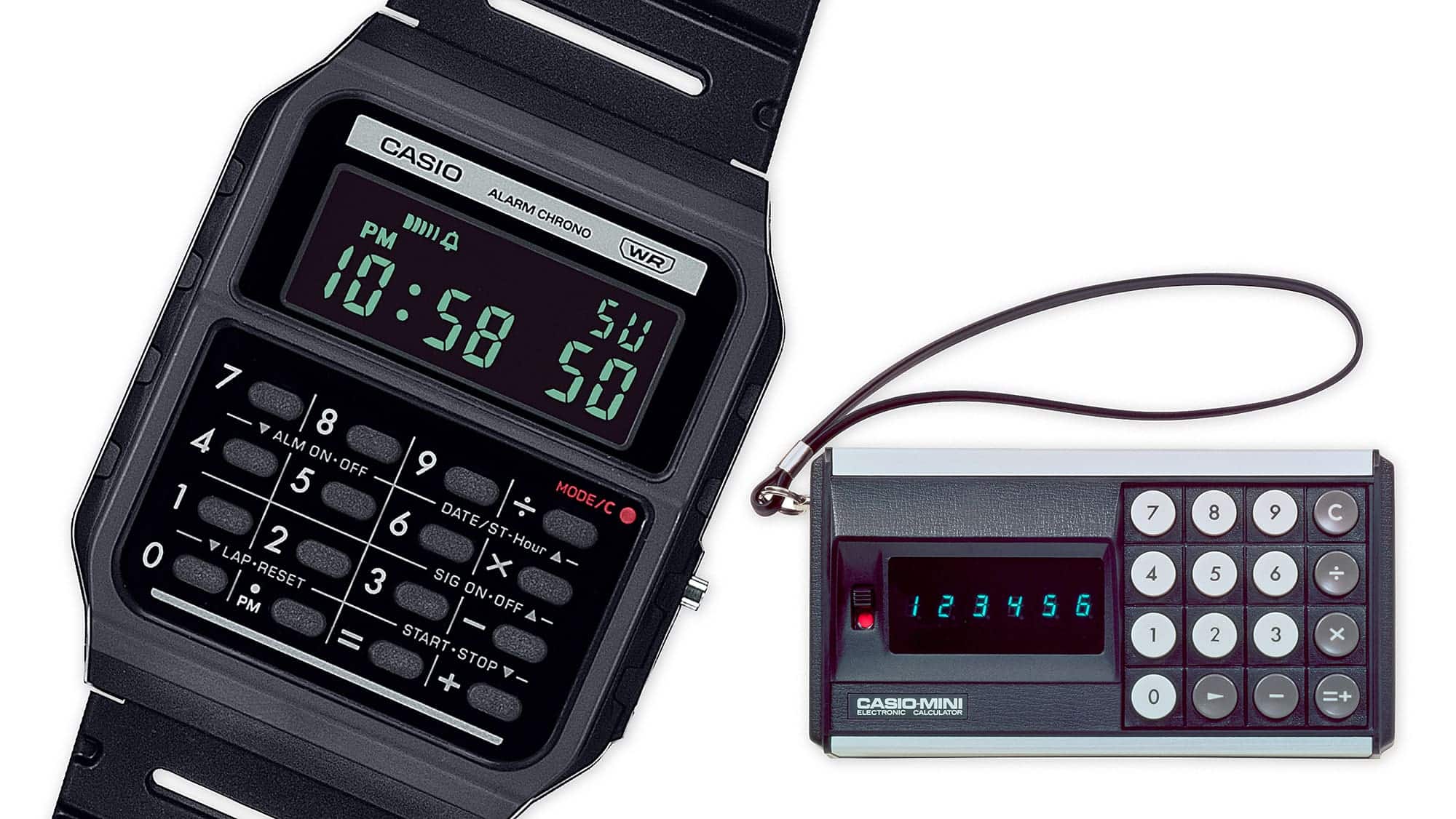 CA-53WB-1B Casio Reloj para caballero pulsera de caucho - Image 3