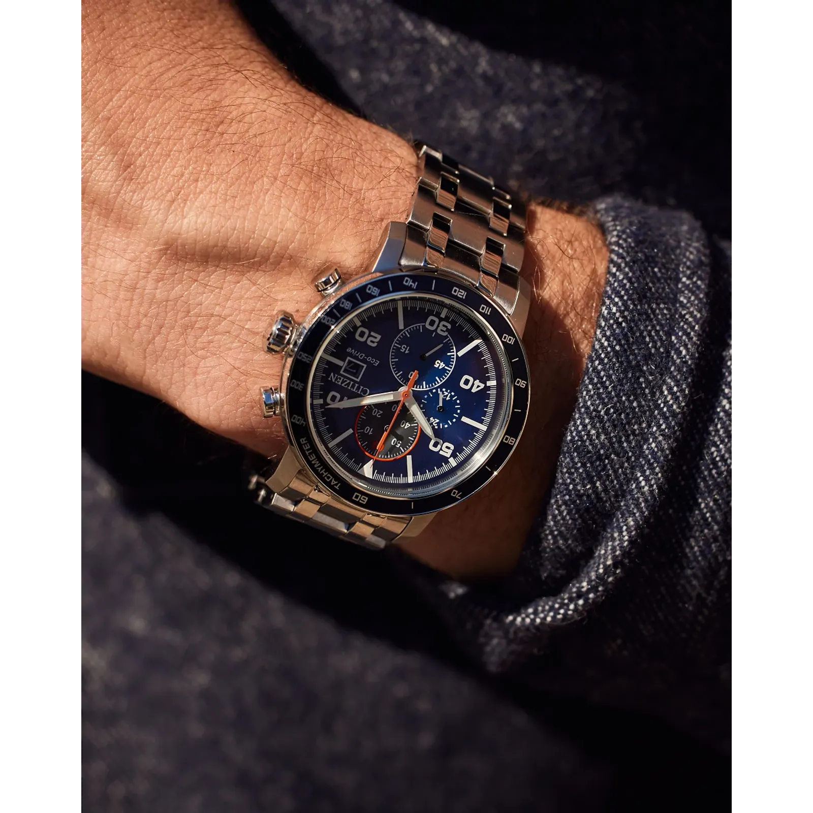 CA0850-59L Reloj Citizen Brycen de hombre pulsera de metal 44mm Eco-drive - Image 5