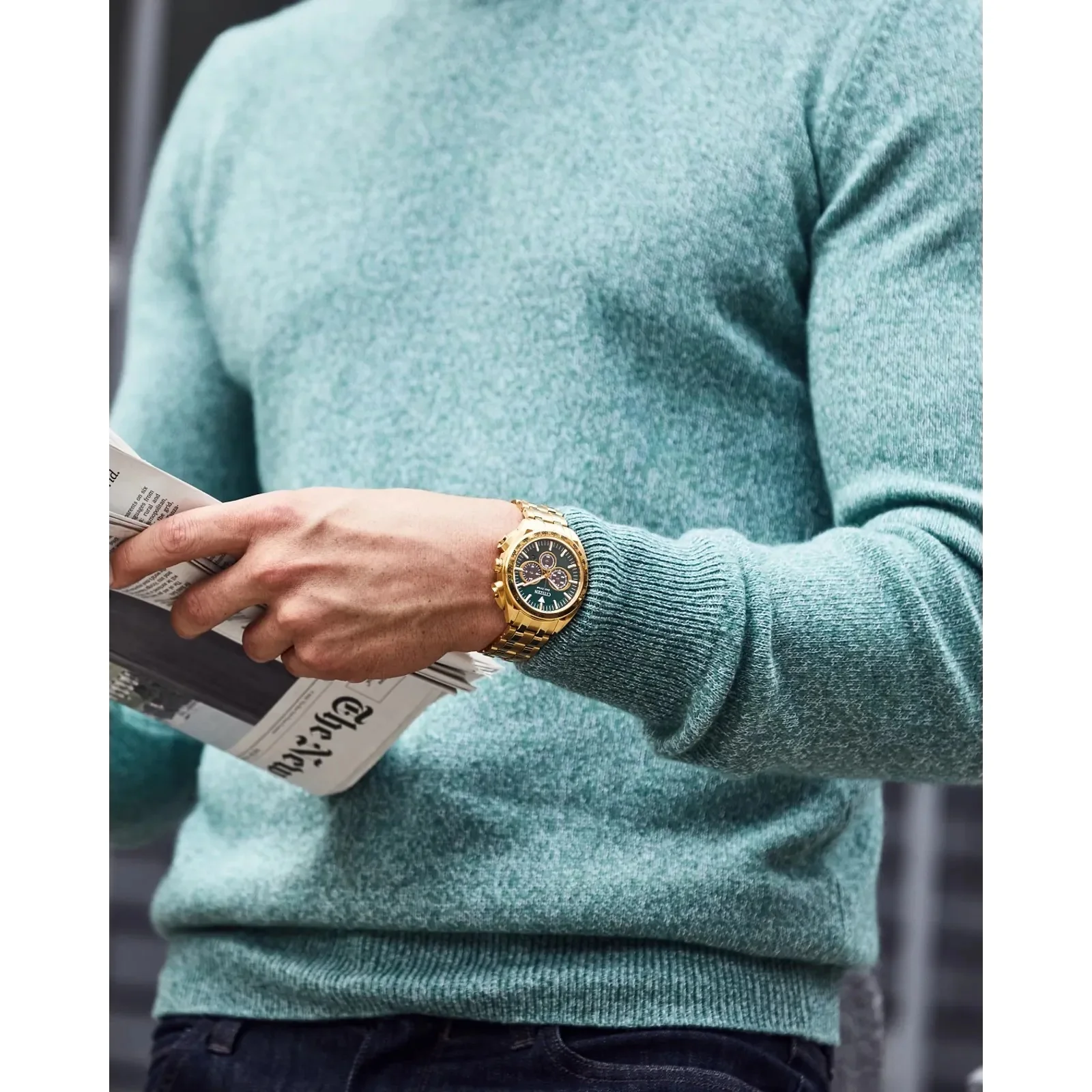 CA4542-59X Citizen Eco-drive para hombre pulsera de acero inoxidable - Image 5