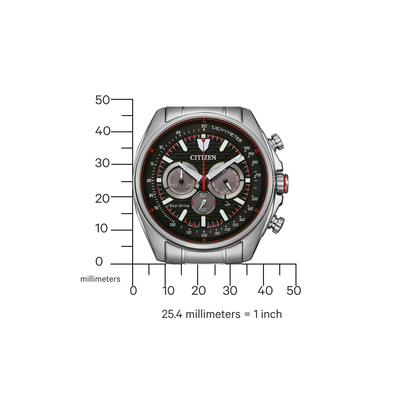 CA4561-89E Citizen Sport Casual Eco-drive de caballero pulsera de metal - Image 3