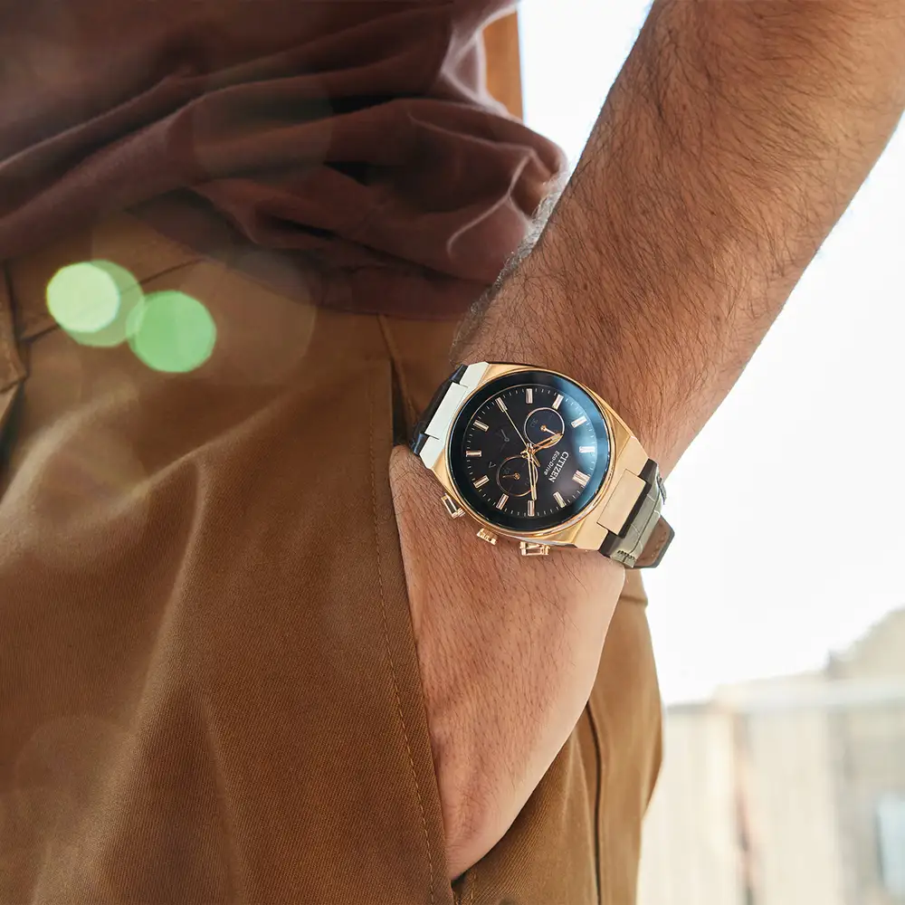 CA4583-01E Reloj Citizen Axiom Eco-drive de hombre pulsera de piel - Image 2