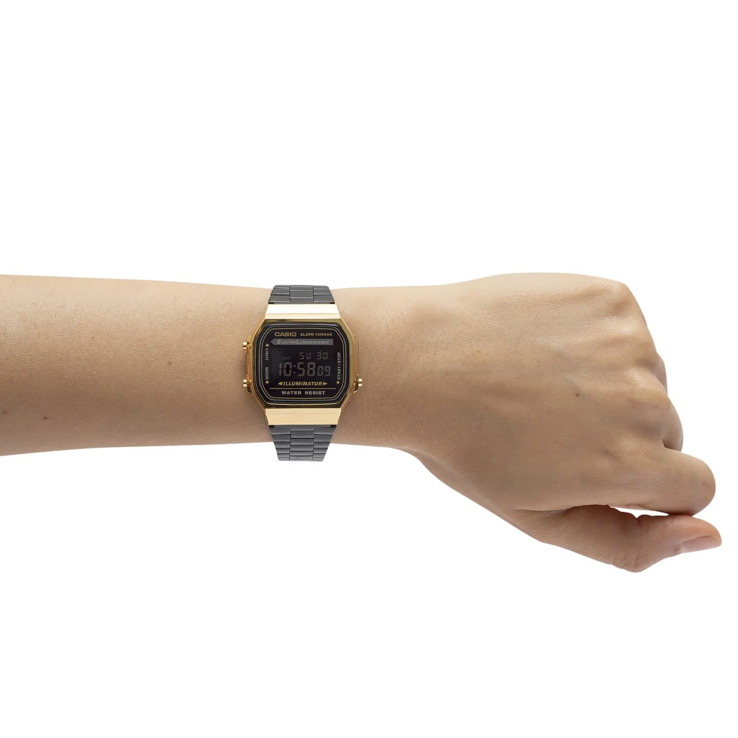 A-168WEGB-1B Reloj Casio Unisex, Vintage Clásico Illuminator - Image 7