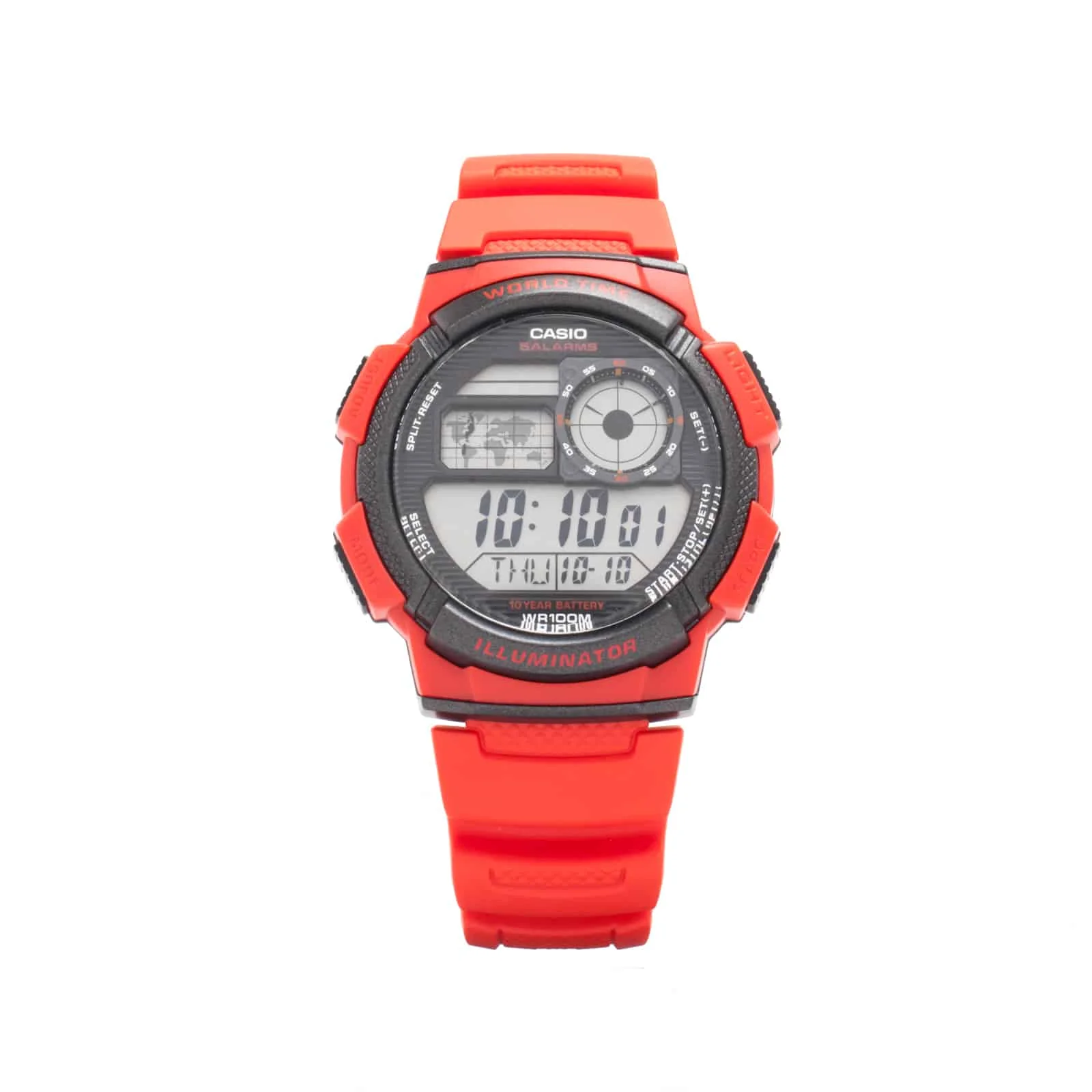 AE-1000W-4AV Reloj Casio para Hombre, Illuminator Hora Mundial 10 Años de Batería - Image 2