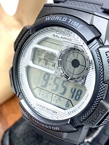 AE-1000W-7AV Reloj Casio para Hombre, Illuminator Hora Mundial 10 Años de Batería - Image 3