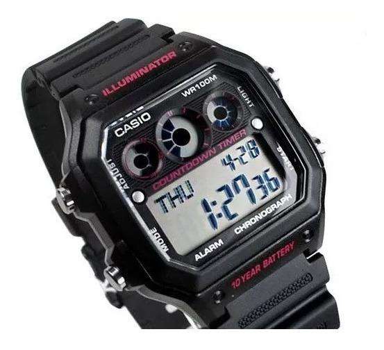 AE-1300WH-1A2V Reloj Casio para Hombre, Illuminator 10 Años de Batería - Image 3