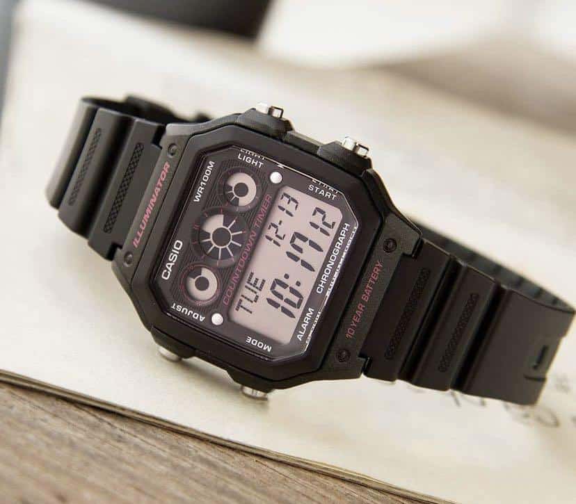 AE-1300WH-1A2V Reloj Casio para Hombre, Illuminator 10 Años de Batería - Image 5