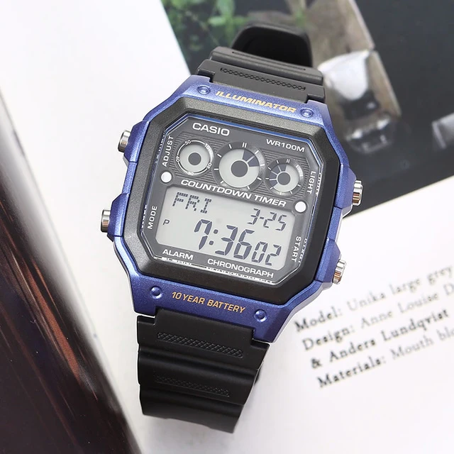 AE-1300WH-2AV Reloj Casio para Hombre, Illuminator 10 Años de Batería - Image 3