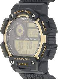 AE-1400WH-9AV Reloj Casio para Hombre, Illuminator Hora Mundial 10 Años de Batería - Image 2