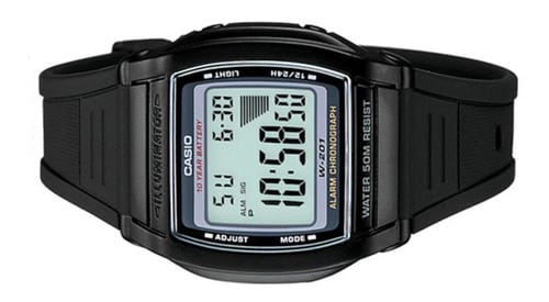 W-201-1AVCR Reloj Casio para Hombre, 10 Años de Bateria Illuminator - Image 5