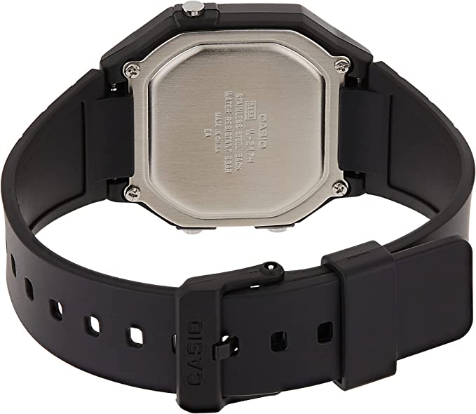 W-217H-1AV Reloj Casio para Hombre, Vintage Clásico Illuminator - Image 3