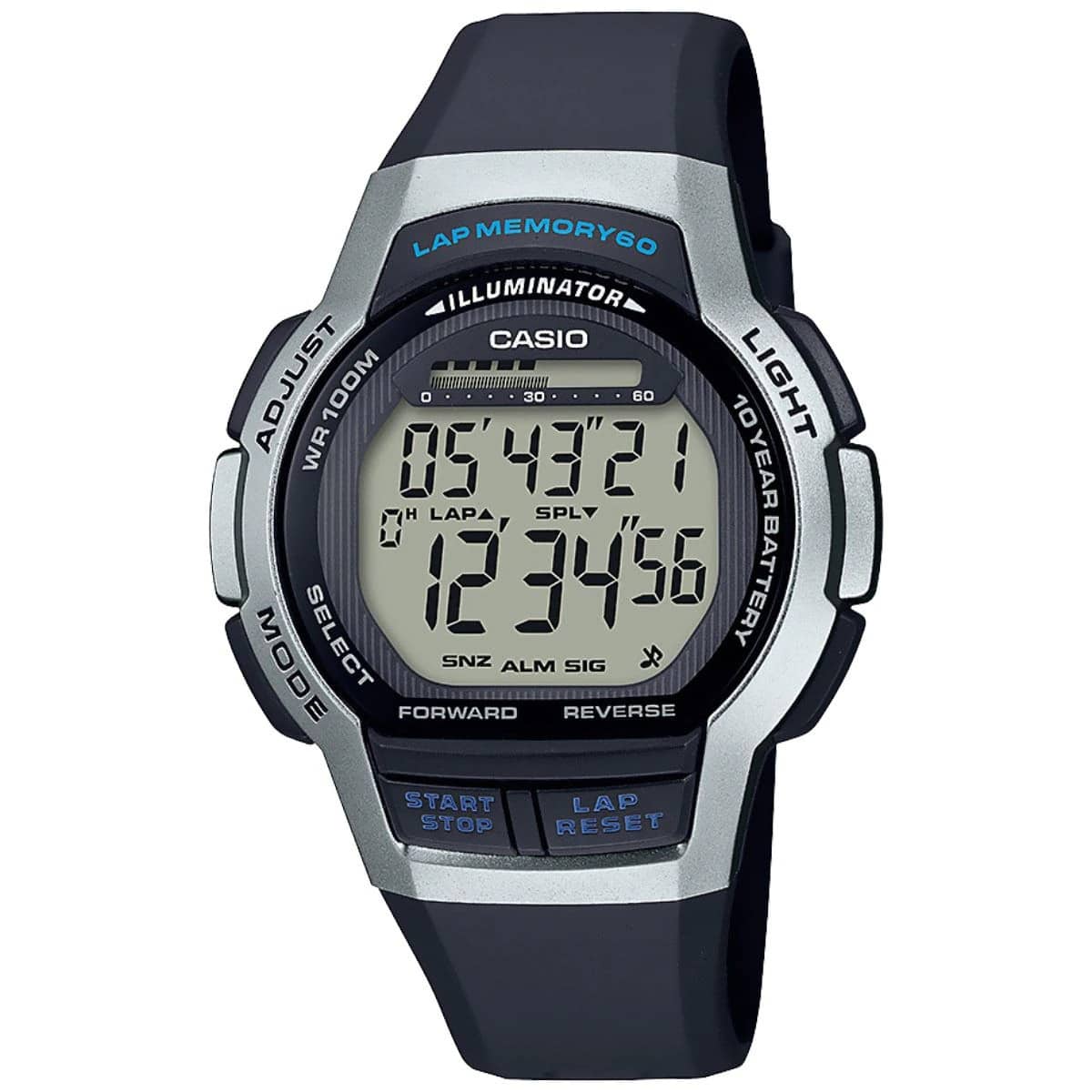 WS-1000H-1A2V Reloj Casio para Caballero 10 Años de Batería
