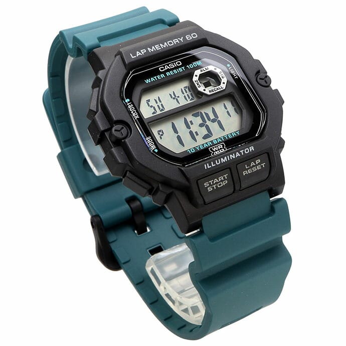 WS-1400H-3AV Reloj Casio para Caballero, 10 Años de Batería, Lap Memory 60 - Image 3