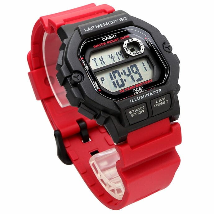 WS-1400H-4AV Reloj Casio para Hombre, 10 Años de Batería, Lap Memory 60 - Image 3