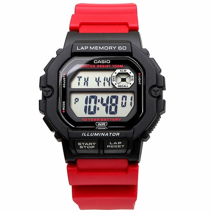 WS-1400H-4AV Reloj Casio para Hombre, 10 Años de Batería, Lap Memory 60 - Image 5