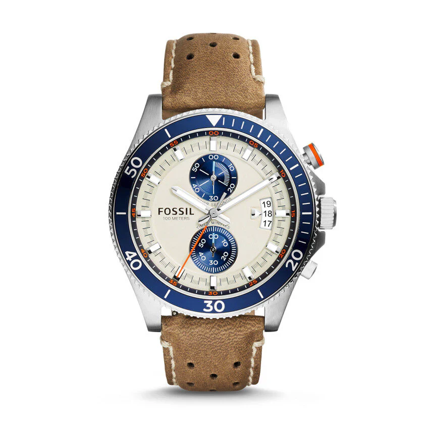 CH2951 Reloj Wakefield de caballero pulsera de cuero 45 mm