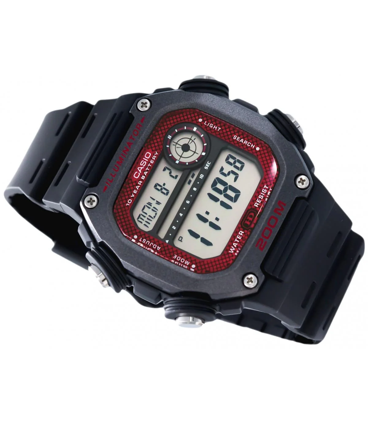 DW-291H-1BV Reloj Casio para Hombre, Illuminator 10 Años de Batería - Image 2