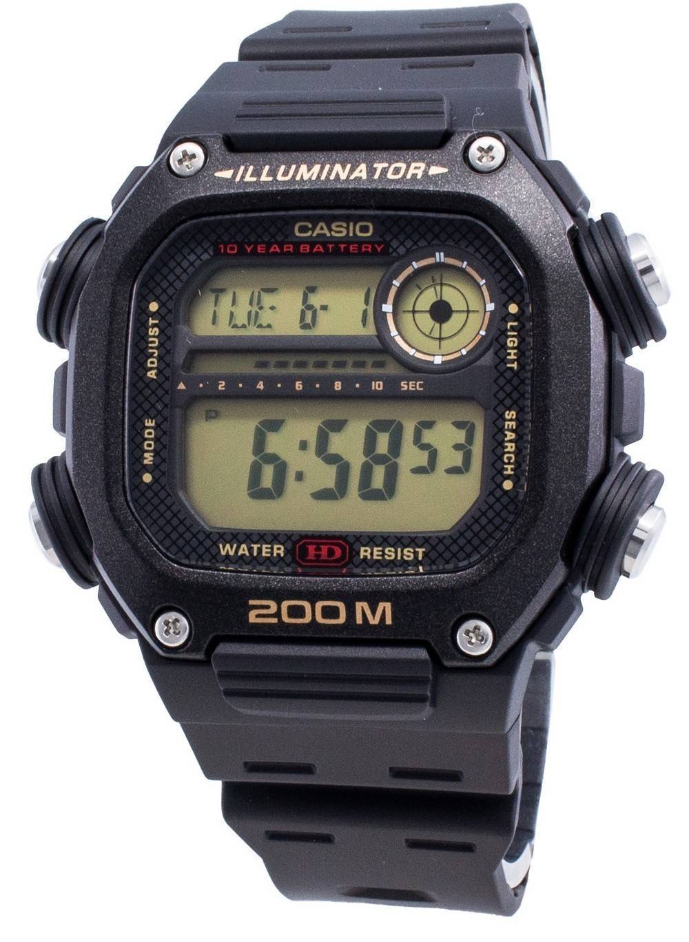 DW-291H-9AV Reloj Casio para Hombre, Illuminator 10 Años de Batería - Image 2