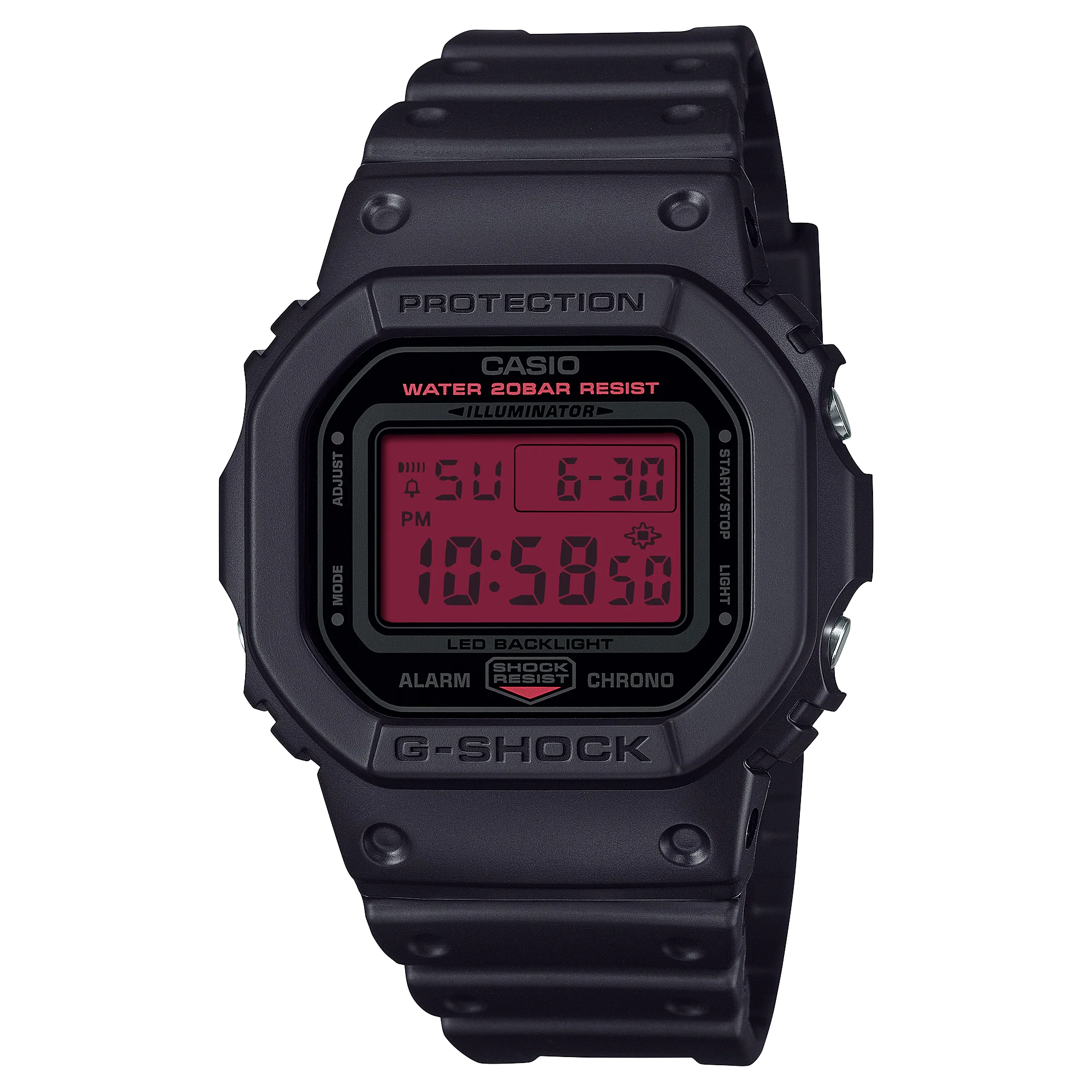 DW-5600BBR-1 Reloj G-Shock Unisex pulsera de caucho