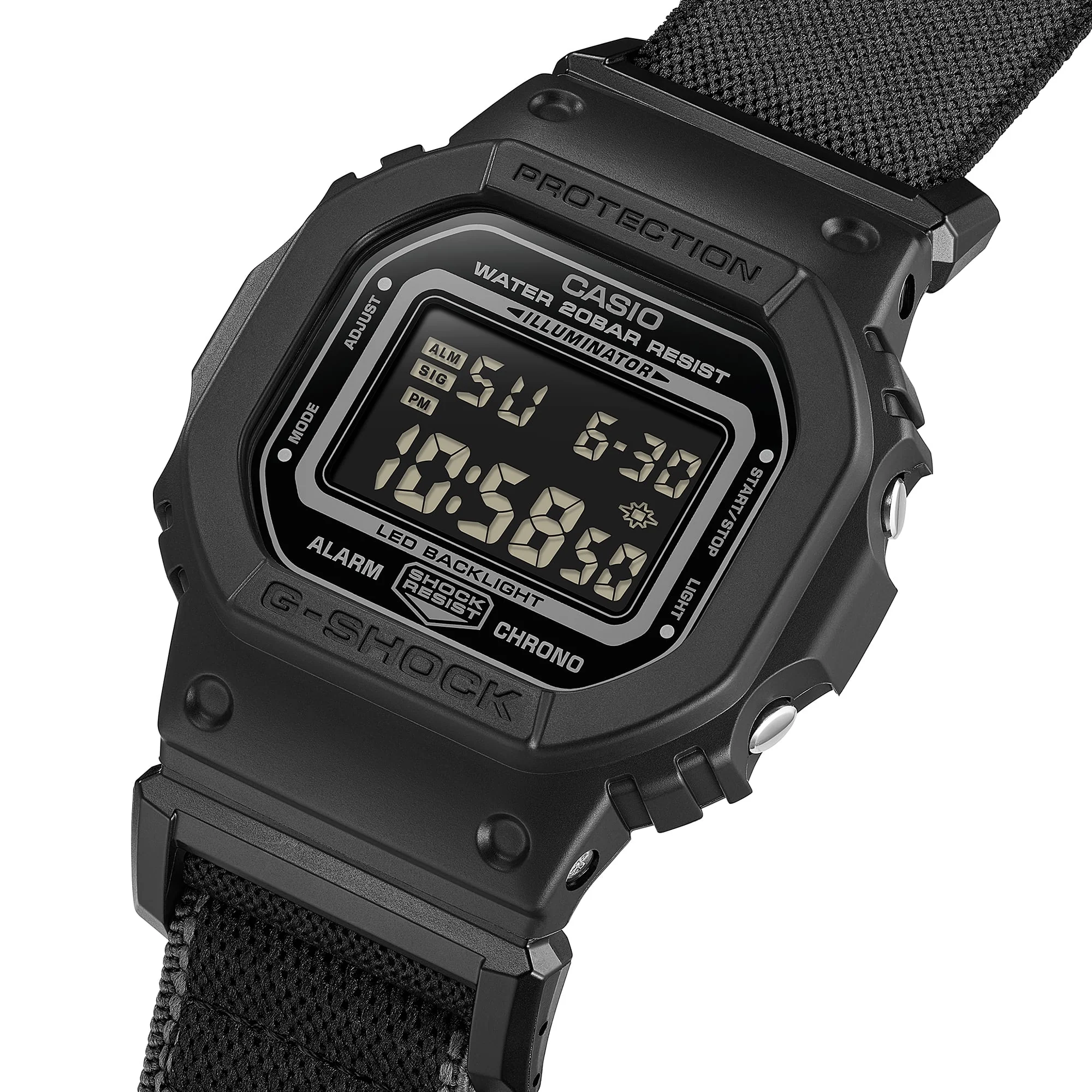DW-5600MNC-1 Reloj G-Shock de hombre pulsera de tela - Image 9