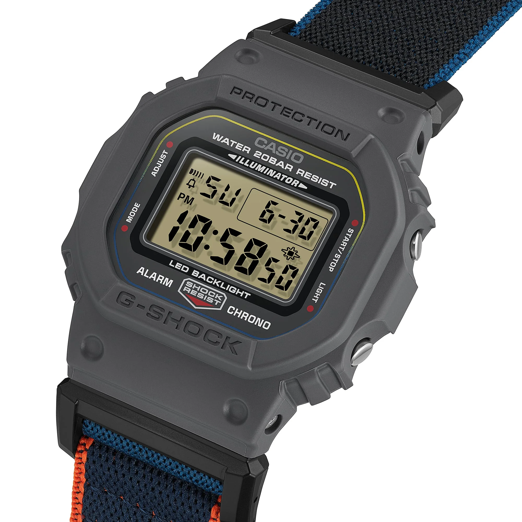 DW-5600MNC-8A2 Reloj G-Shock de hombre correa de tela - Image 7