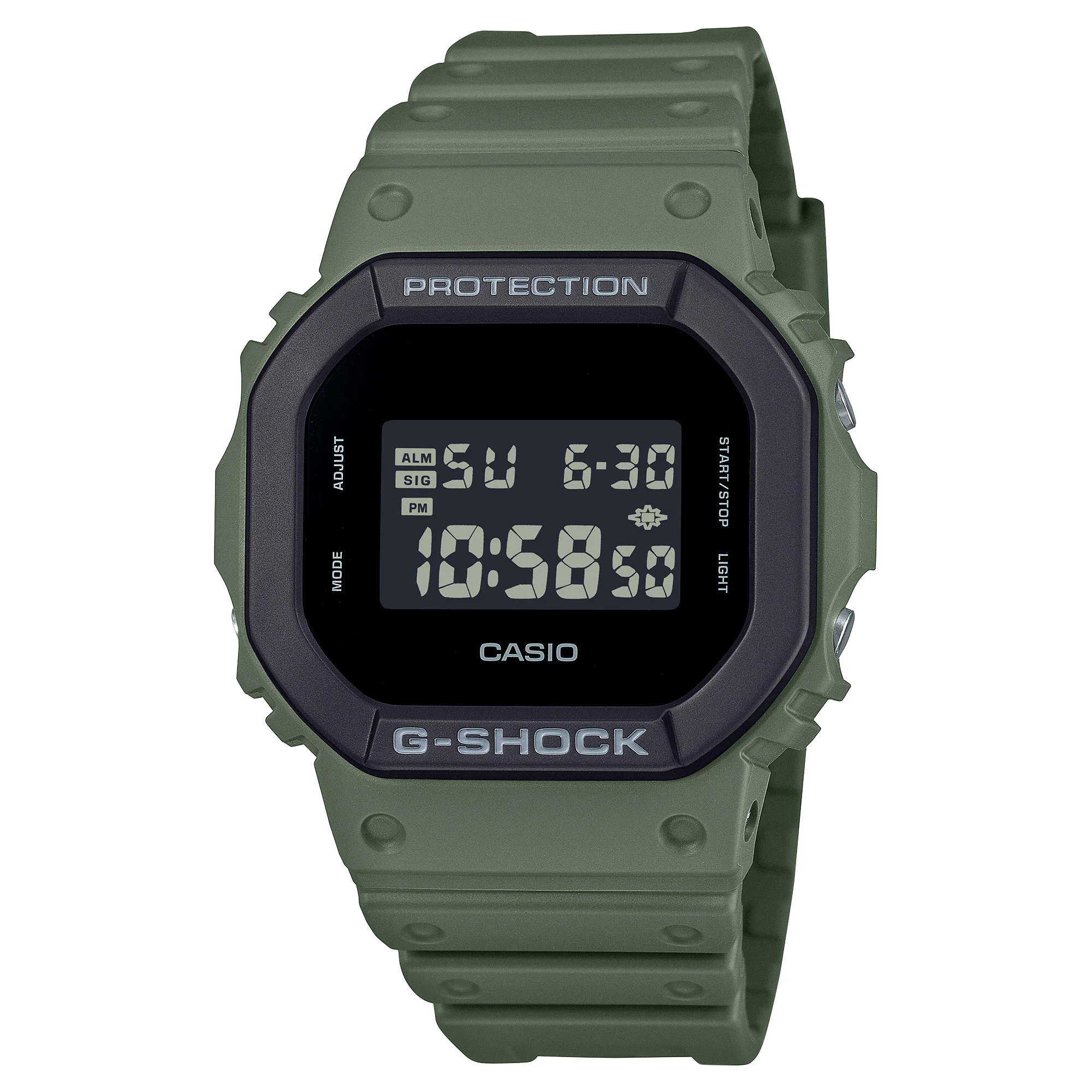 DW-5610UU-3 G-Shock reloj para caballero pulsera de caucho