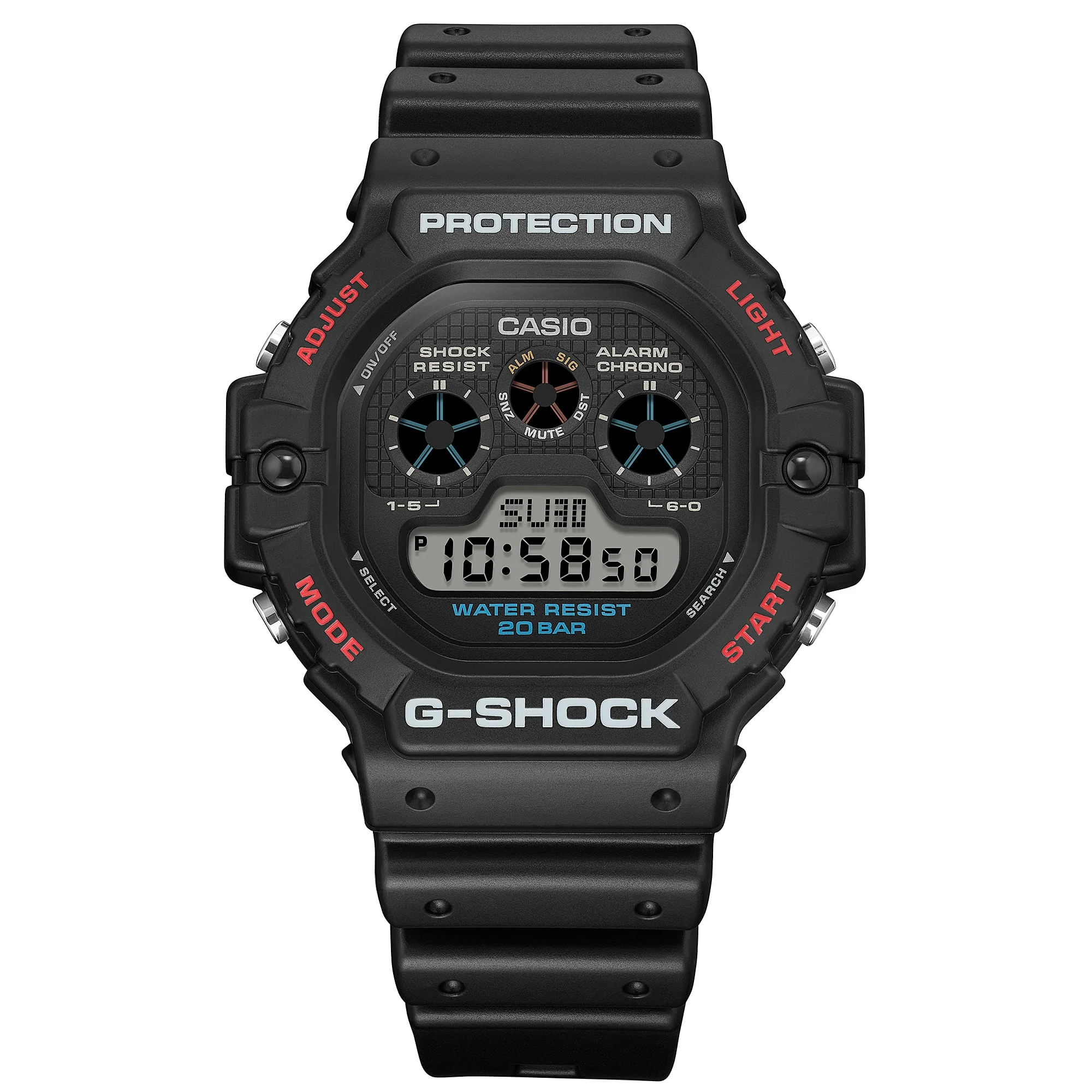 DW-5900U-1 Reloj G-Shock digital de hombre correa de caucho - Image 2