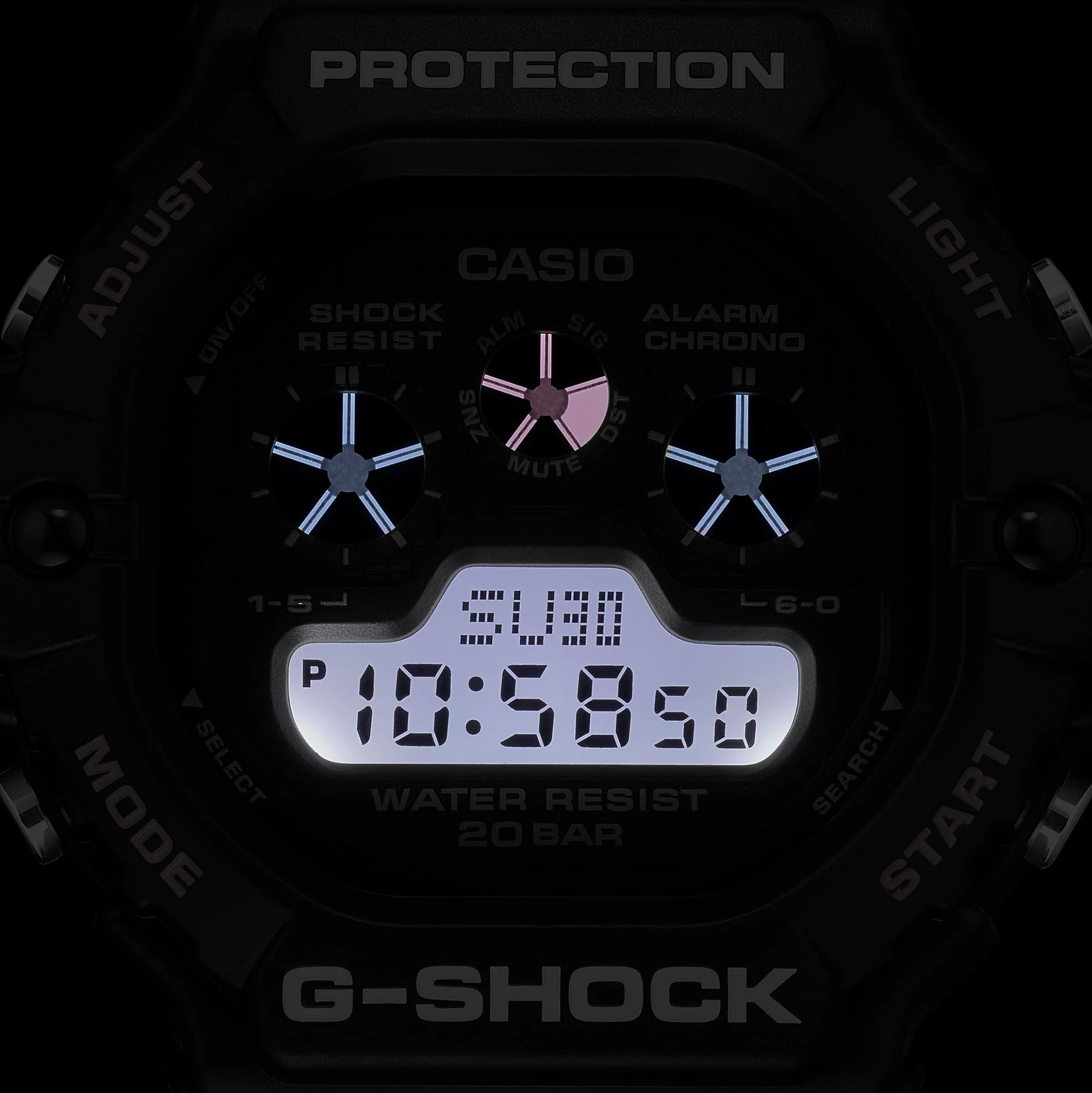 DW-5900U-1 Reloj G-Shock digital de hombre correa de caucho - Image 7