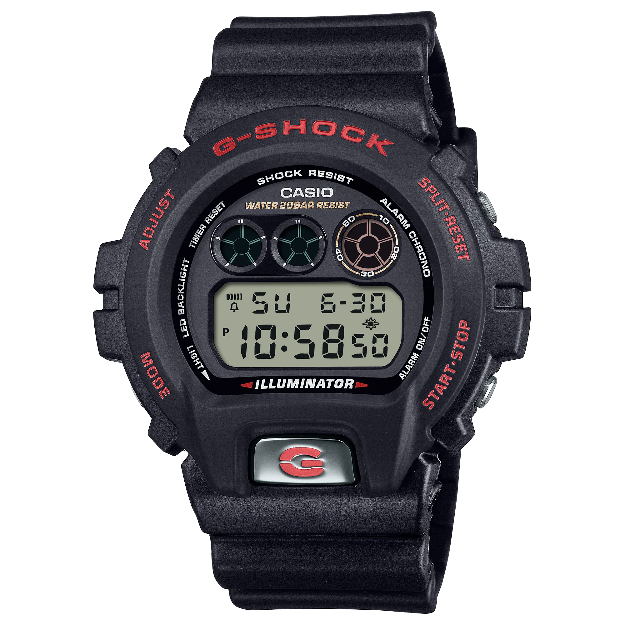 DW-6900TR-1 Reloj G-Shock de hombre pulsera de resina