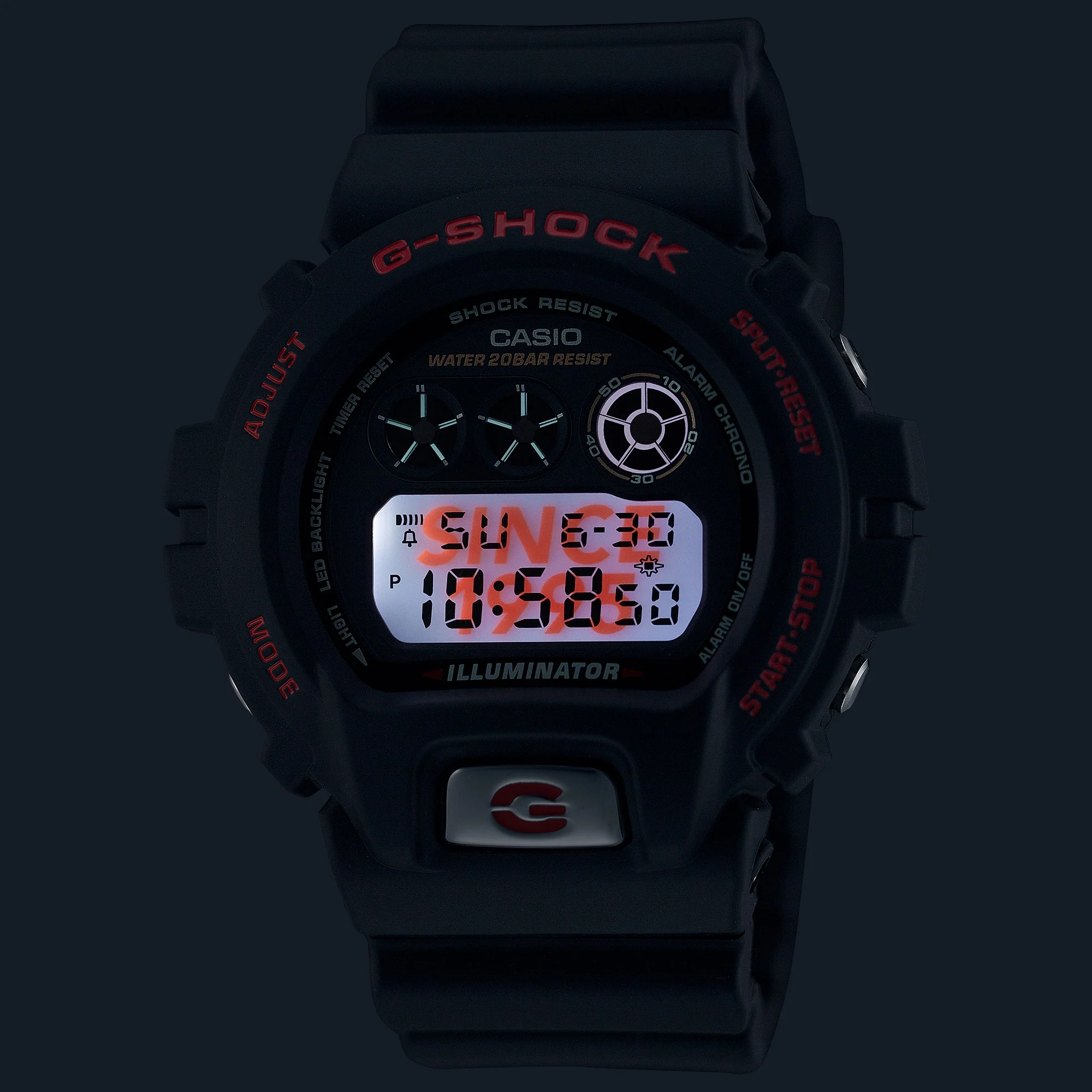 DW-6900TR-1 Reloj G-Shock de hombre pulsera de resina - Image 5