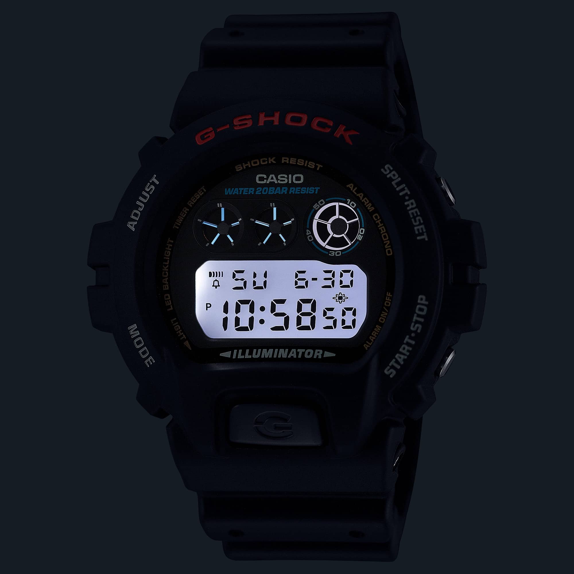 DW-6900U-1 Reloj G-Shock Pulsera de Caucho para Caballero Digital - Image 9