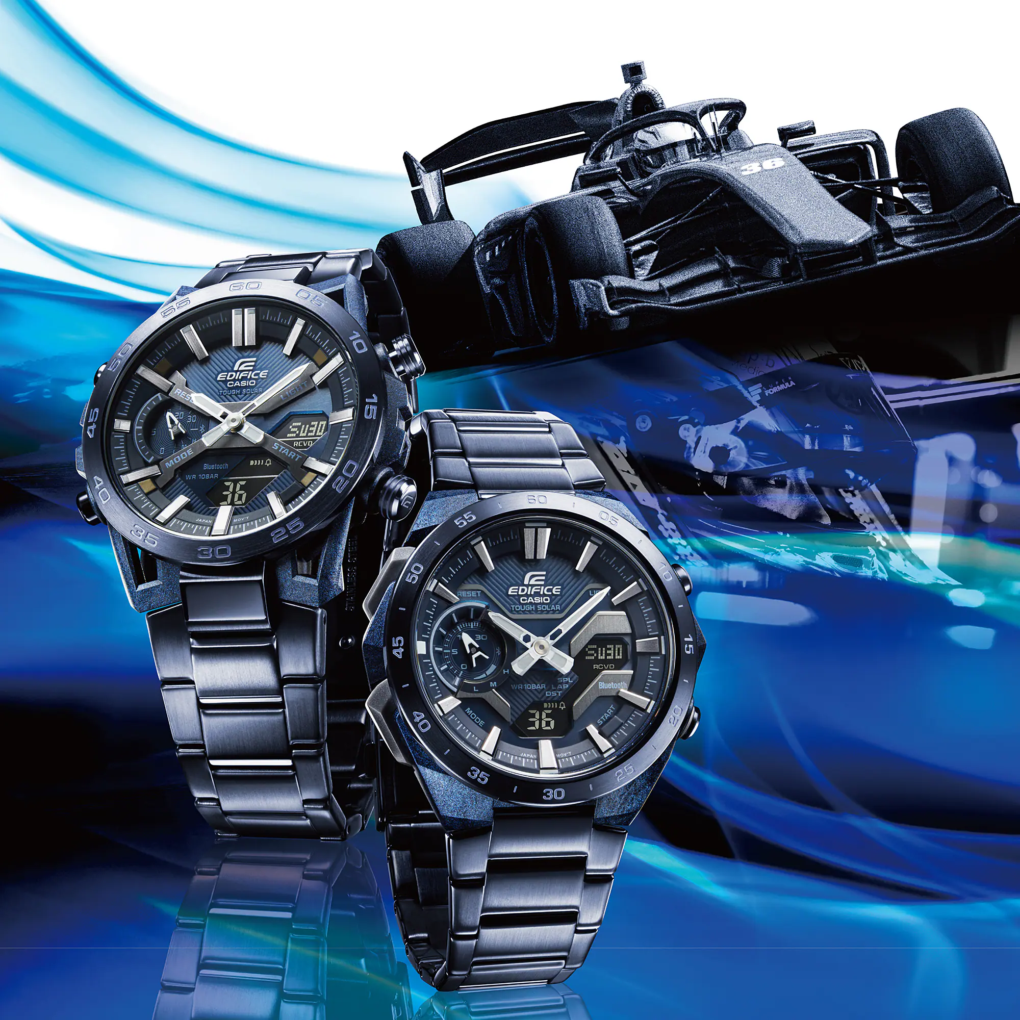 ECB-2000CB-2A Edifice reloj para caballero pulsera de metal con bluetooth - Image 4