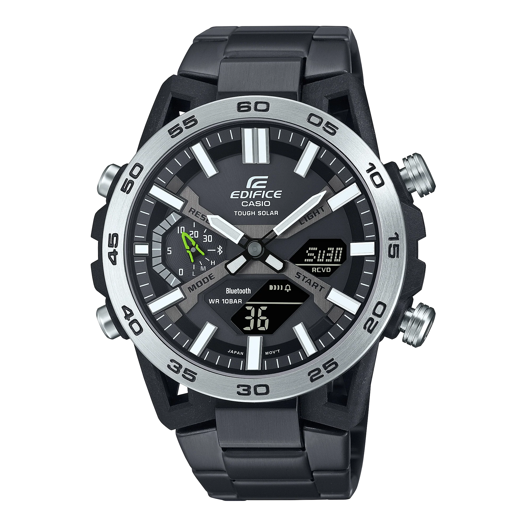 ECB-2000DD-1A Reloj Edifice Sospensione de hombre pulsera de metal