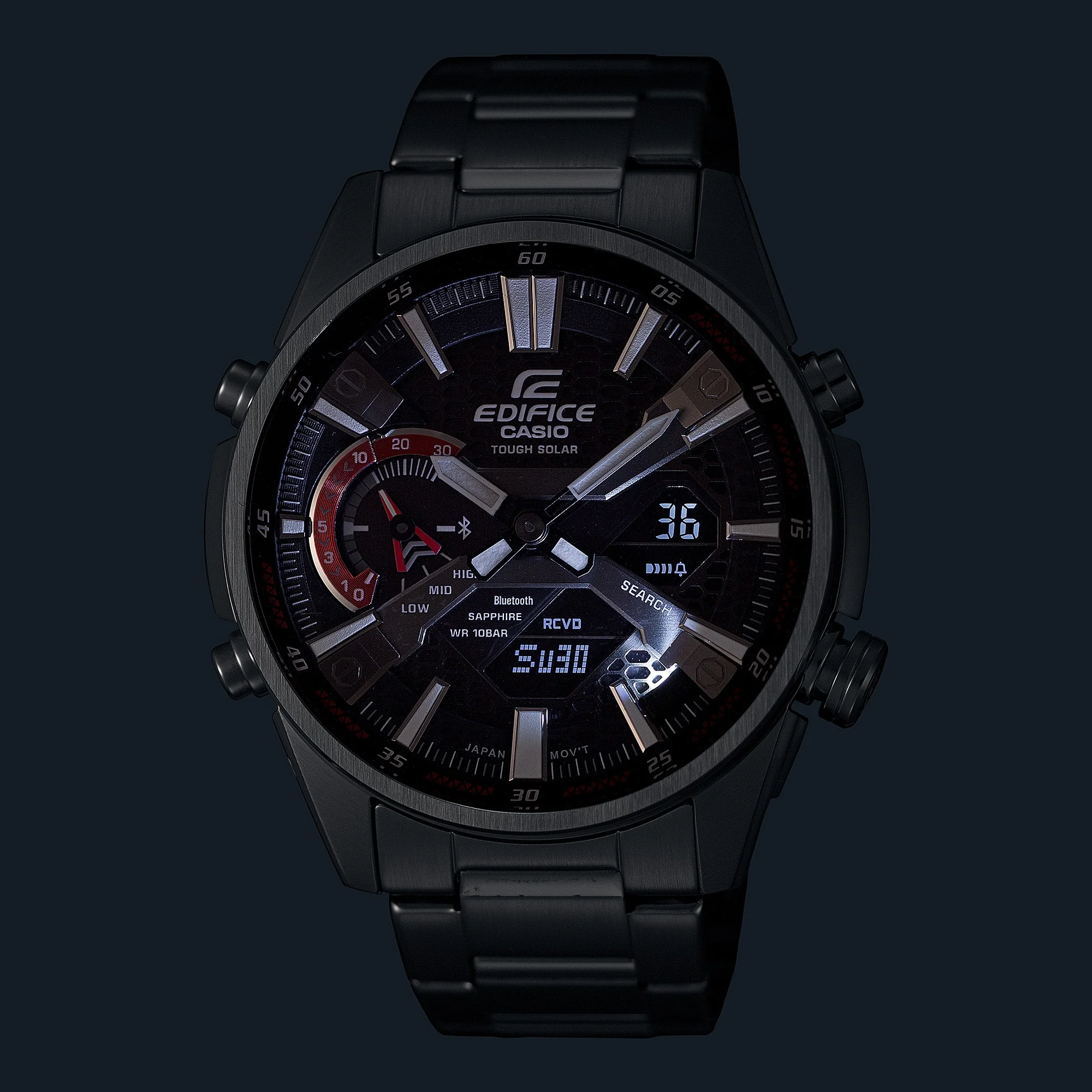ECB-S100D-1A Reloj Edifice cristal zafiro para Caballero - Image 2